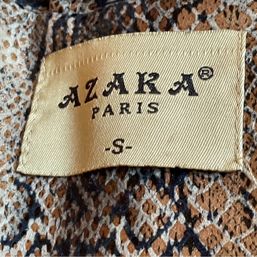 Azara Paris Snakeskin Print Jacket Size S | Edgy Rock Chic Statement - Picture 3 of 16